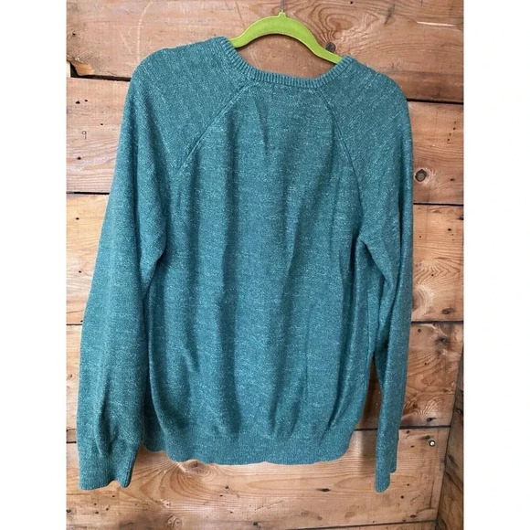 L.L.Bean Sweater L Heather Green - Picture 2 of 7